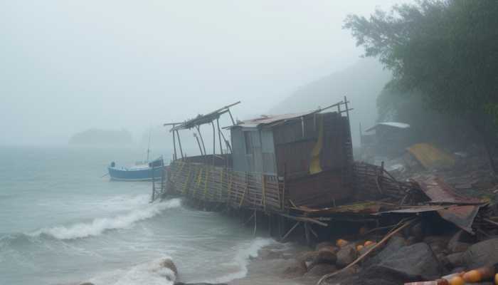 在岛屿附近作绕行的台风 在岛上遇到台风怎么办