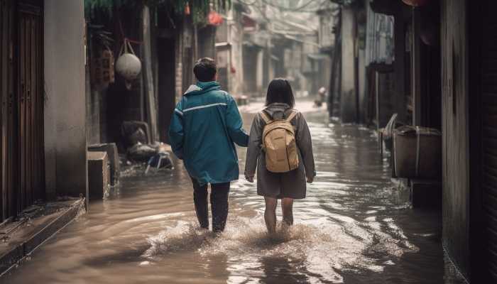 海口台风最新消息2023 暴雨红色预警中各学校今天下午停课