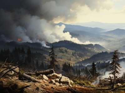 貴州一男子野外烤糍粑引發山火 過火面積達到了268畝