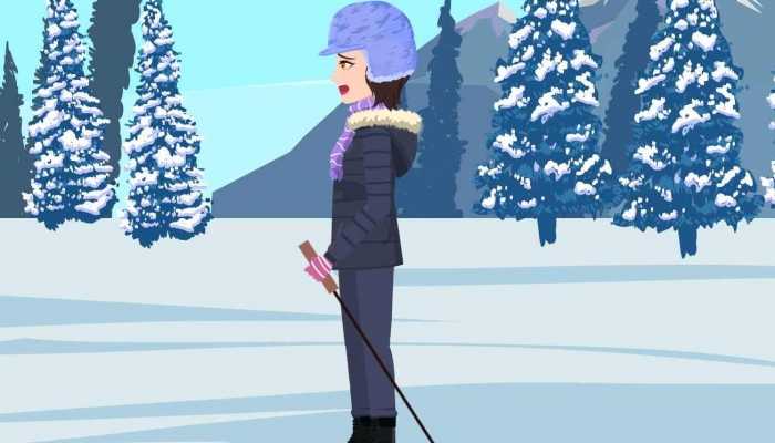 4岁女孩穿汉服滑雪如御剑飞行 网友：太羡慕了