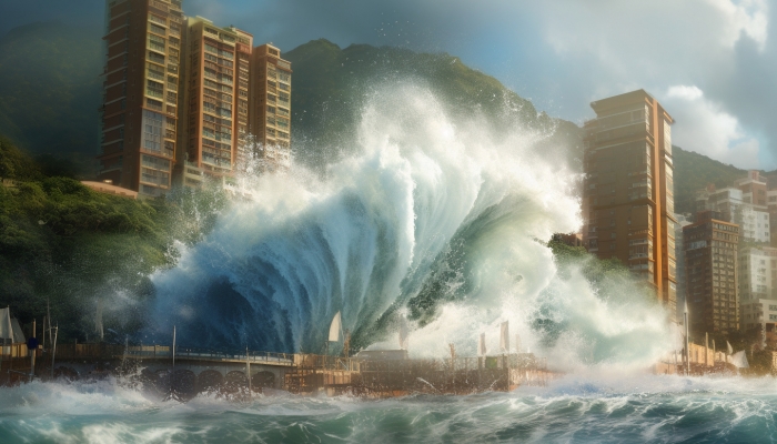 海南台风潭美实时移动路径图：海南将迎降温降雨