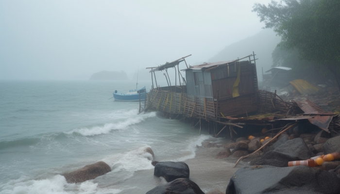 海南20号台风潭美最新消息今天：继续发布台风四级预警